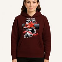 500 Indianapolis Indiana The Race State Checkered Flag Hoodie