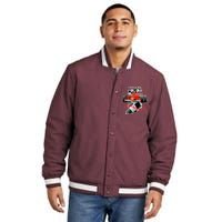 500 Indianapolis Indiana The Race State Checkered Flag Insulated Varsity Jacket