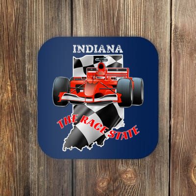 500 Indianapolis Indiana The Race State Checkered Flag Coaster