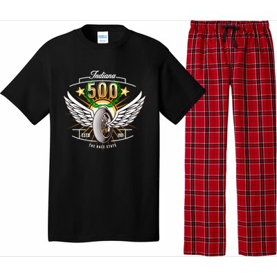 500 Indianapolis Indiana The Race State Winged Tyre Winners Great Gift Pajama Set