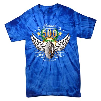 500 Indianapolis Indiana The Race State Winged Tyre Winners Great Gift Tie-Dye T-Shirt