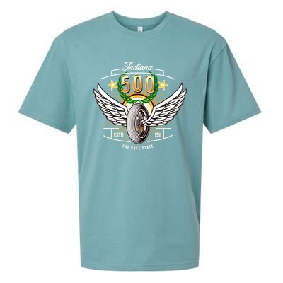 500 Indianapolis Indiana The Race State Winged Tyre Winners Great Gift Sueded Cloud Jersey T-Shirt