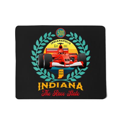 500 Indianapolis Indiana The Race State Checkered Flag Mousepad