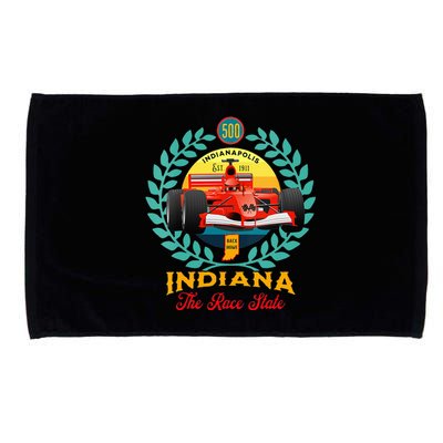 500 Indianapolis Indiana The Race State Checkered Flag Microfiber Hand Towel