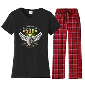 500 Indianapolis Indiana The Race State Winged Tyre Winners Women's Flannel Pajama Set