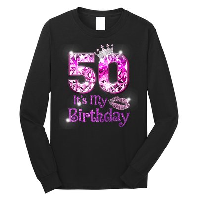 50 It's My Birthday 1972 50th Birthday Gifts WoM.e.n.s Girls Long Sleeve Shirt