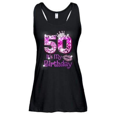 50 It's My Birthday 1972 50th Birthday Gifts WoM.e.n.s Girls Ladies Essential Flowy Tank