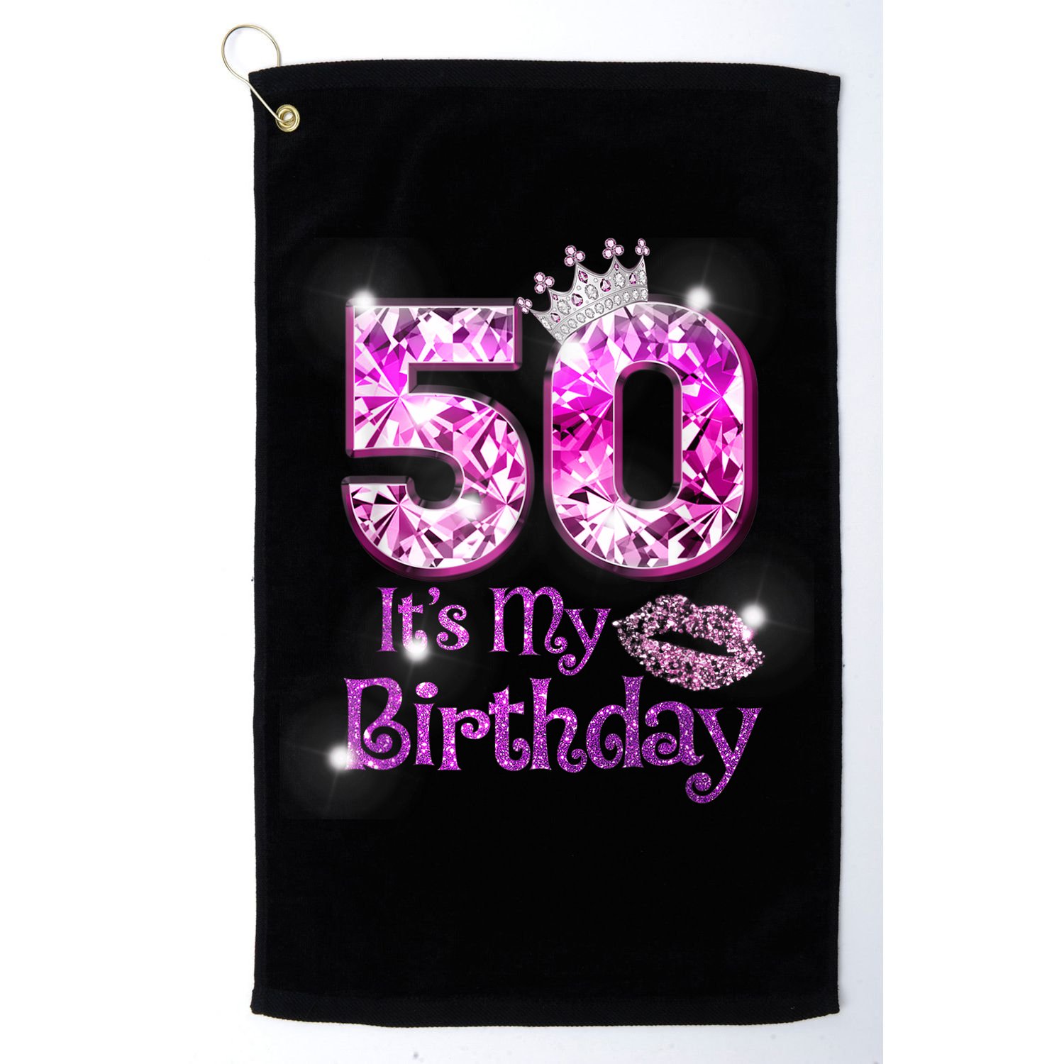 50 It's My Birthday 1972 50th Birthday Gifts WoM.e.n.s Girls Golf Towel