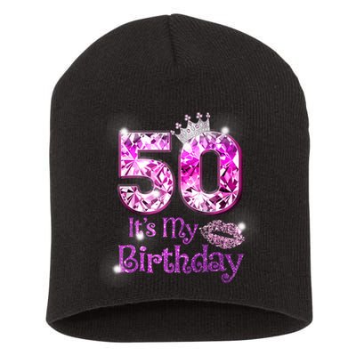 50 It's My Birthday 1972 50th Birthday Gifts WoM.e.n.s Girls Short Acrylic Beanie