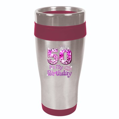 50 It's My Birthday 1972 50th Birthday Gifts WoM.e.n.s Girls 16oz Travel Tumbler