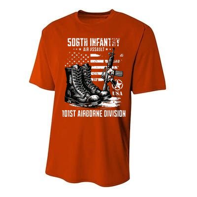 506th Infantry Regiment 101st Airborne Division Veteran Performance Sprint T-Shirt