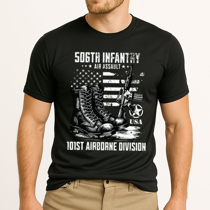 506th Infantry Regiment 101st Airborne Division Veteran Cooling Performance Crew T-Shirt