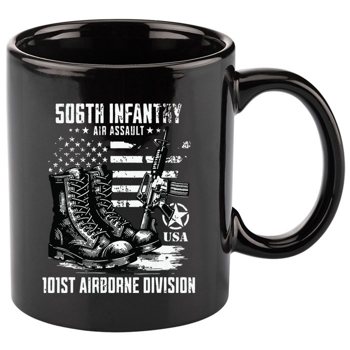 506th Infantry Regiment 101st Airborne Division Veteran 11oz C Handle Ceramic Mug