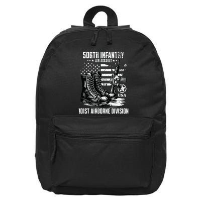506th Infantry Regiment 101st Airborne Division Veteran 16 in Basic Backpack