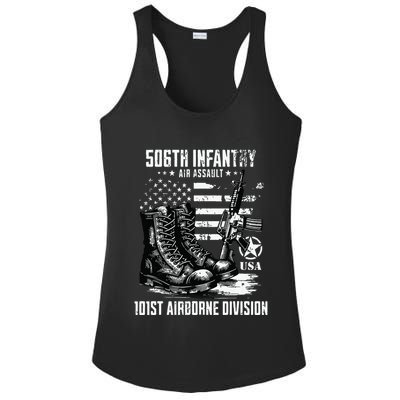 506th Infantry Regiment 101st Airborne Division Veteran Ladies PosiCharge Competitor Racerback Tank