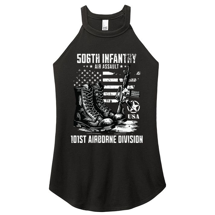 506th Infantry Regiment 101st Airborne Division Veteran Women's Perfect Tri Rocker Tank