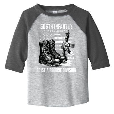 506th Infantry Regiment 101st Airborne Division Veteran Toddler Fine Jersey T-Shirt