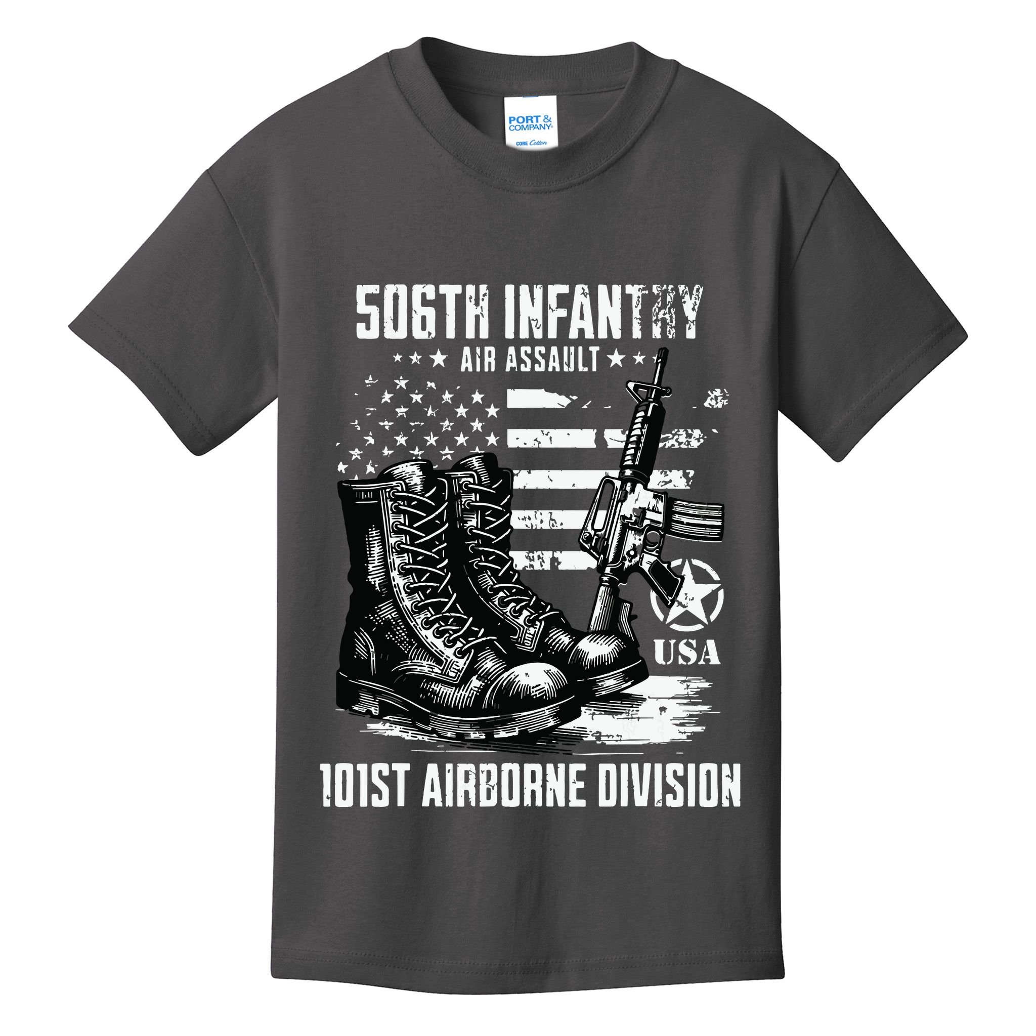 506th Infantry Regiment 101st Airborne Division Veteran Kids T-Shirt