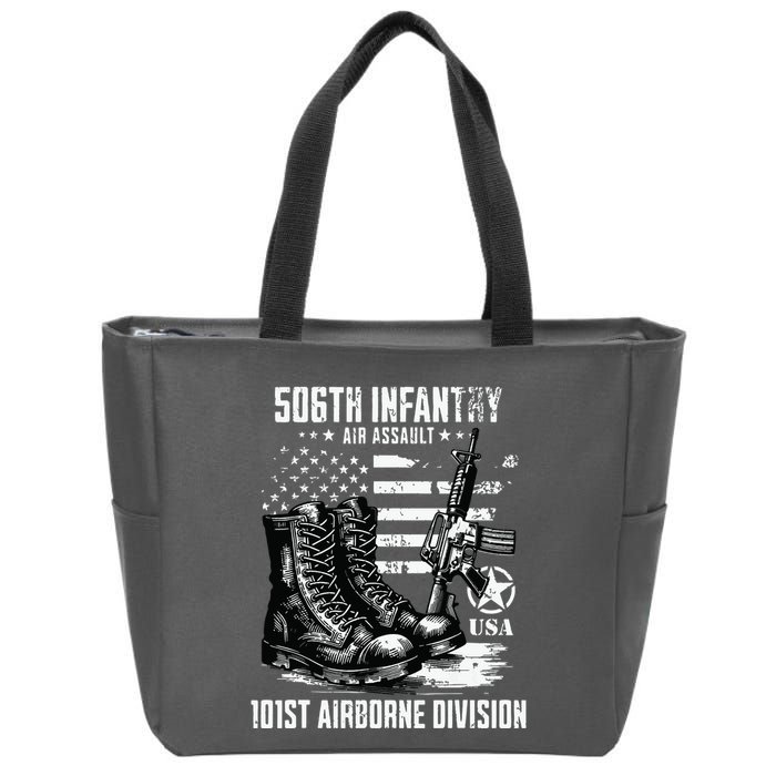 506th Infantry Regiment 101st Airborne Division Veteran Zip Tote Bag