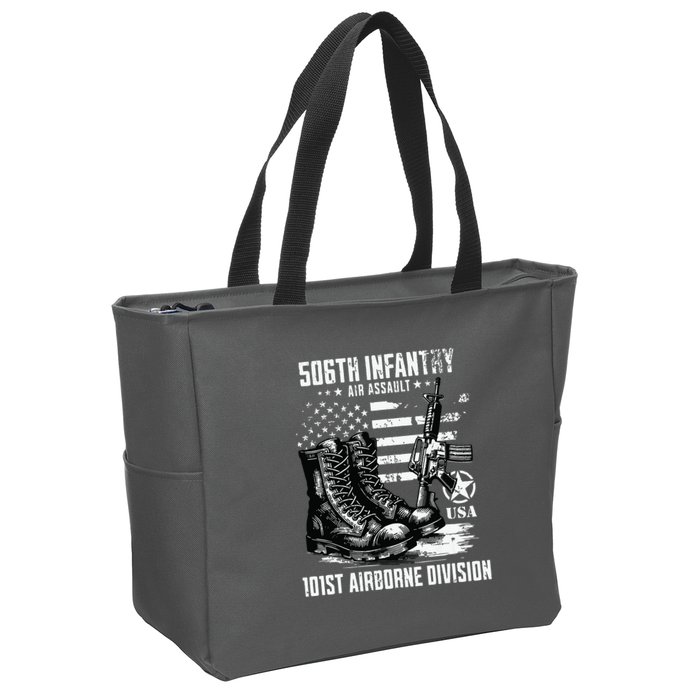 506th Infantry Regiment 101st Airborne Division Veteran Zip Tote Bag