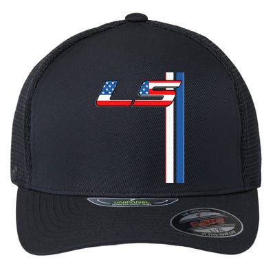 5.3l Ls 427 V8 Turbo Drag Car Flexfit Unipanel Trucker Cap