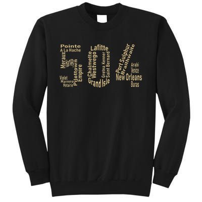 504 Louisiana New Orleans St. Bernard Plaquemines Area Code Tall Sweatshirt