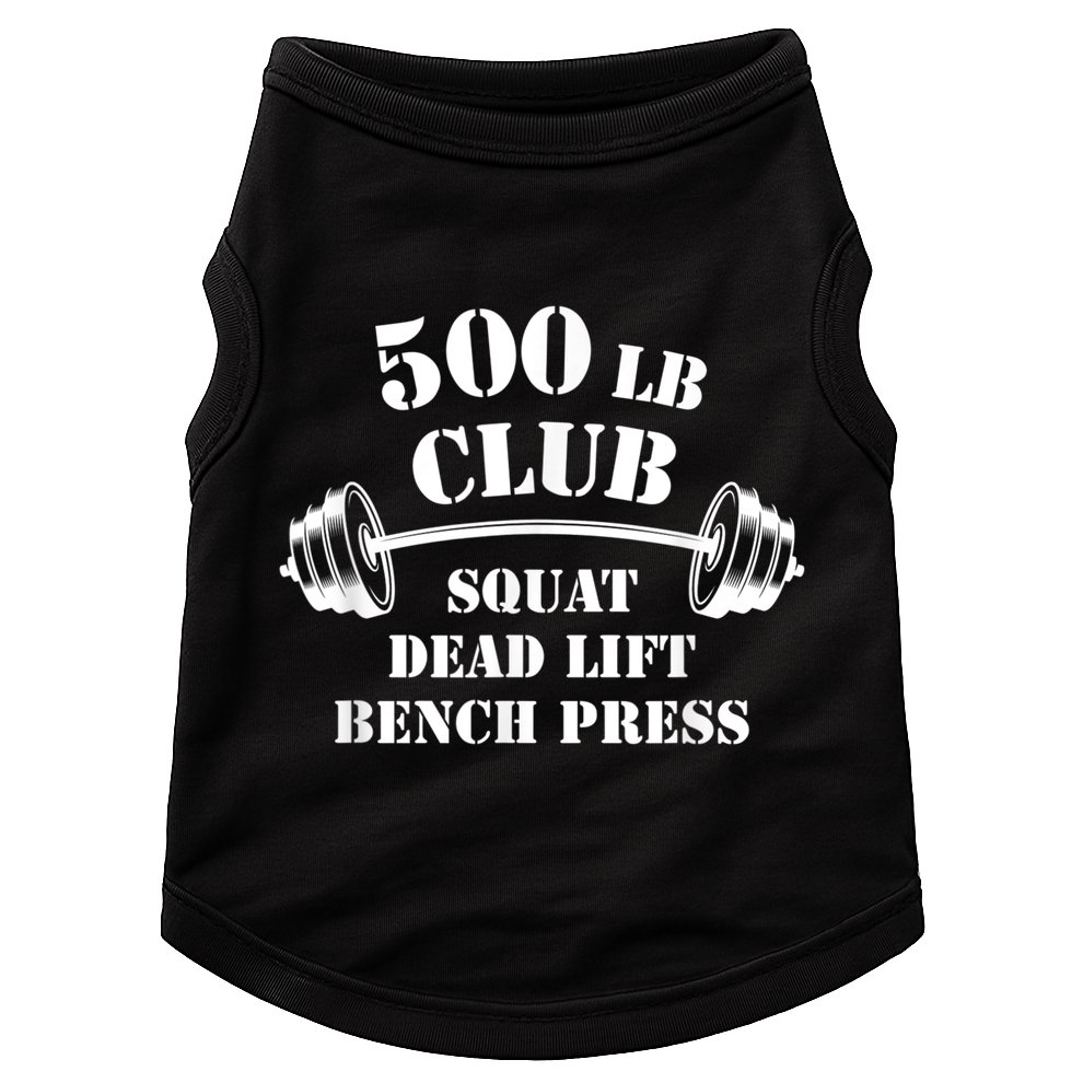 500 Lb Pound Club Gym Weightlifting Powerlift Weightlift Doggie Tank
