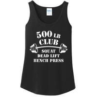 500 Lb Pound Club Gym Weightlifting Powerlift Weightlift Ladies Essential Tank