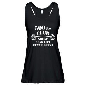 500 Lb Pound Club Gym Weightlifting Powerlift Weightlift Ladies Essential Flowy Tank