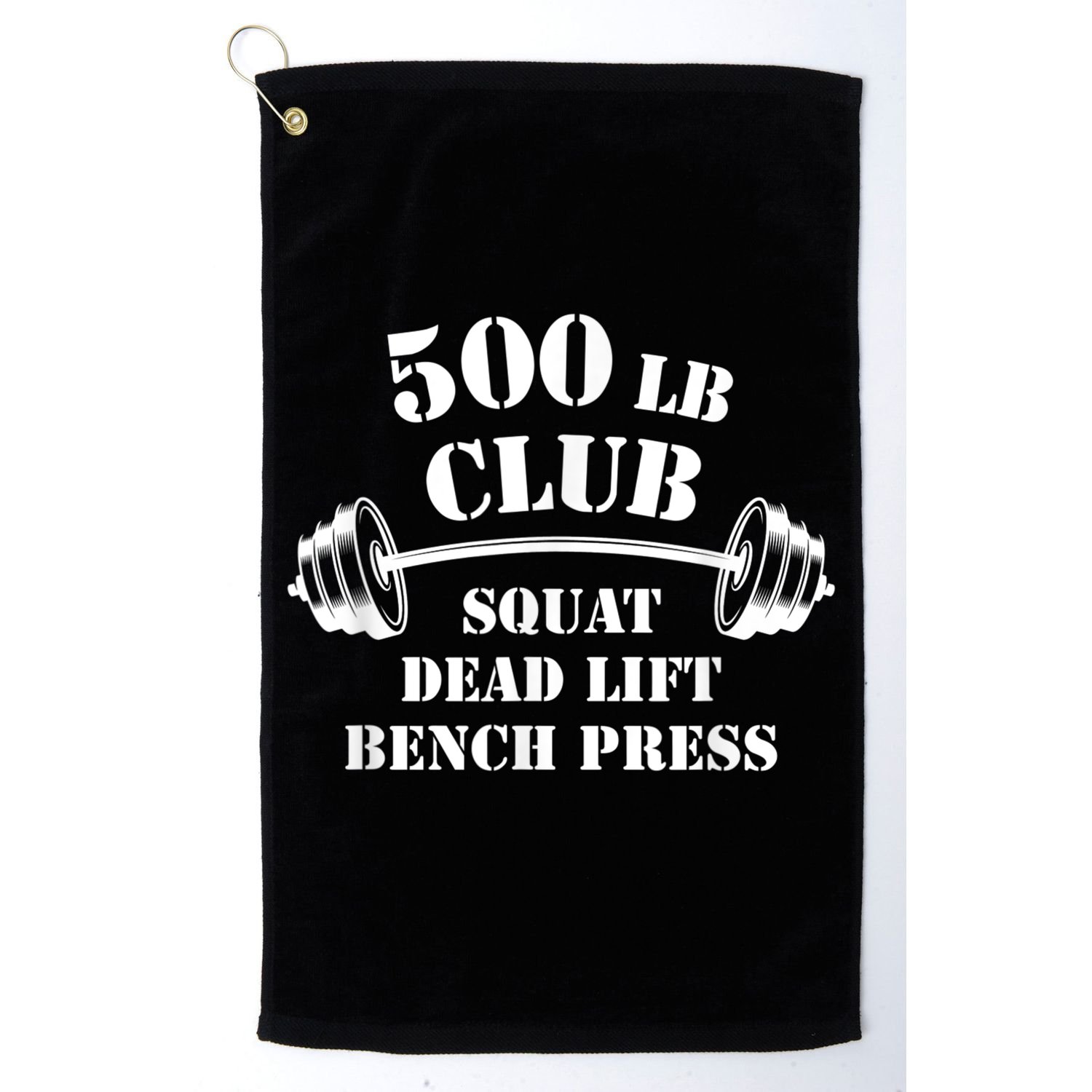 500 Lb Pound Club Gym Weightlifting Powerlift Weightlift Golf Towel