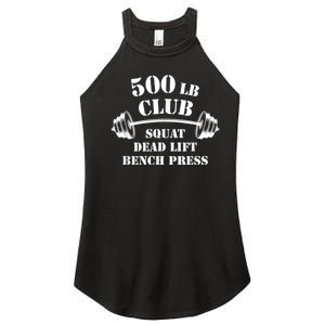 500 Lb Pound Club Gym Weightlifting Powerlift Weightlift Women's Perfect Tri Rocker Tank