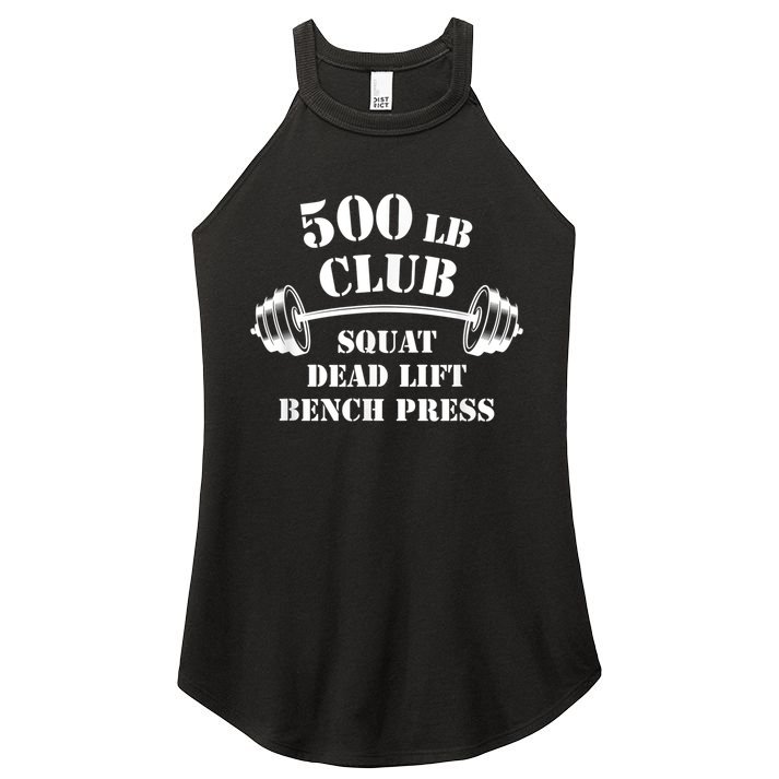 500 Lb Pound Club Gym Weightlifting Powerlift Weightlift Women's Perfect Tri Rocker Tank
