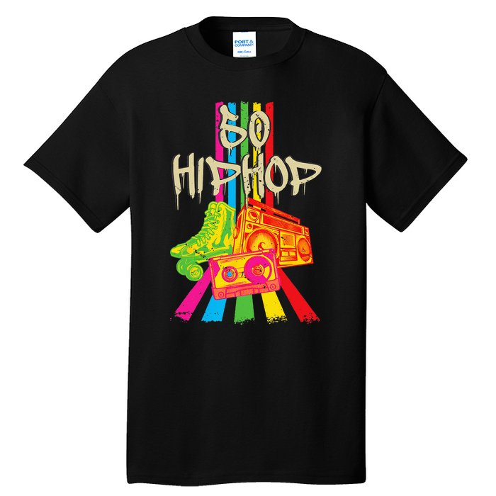 50th Music Anniversary Of Hip Hop Birthday Vintage Retro Tall T-Shirt