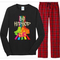 50th Music Anniversary Of Hip Hop Birthday Vintage Retro Long Sleeve Pajama Set