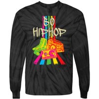 50th Music Anniversary Of Hip Hop Birthday Vintage Retro Tie-Dye Long Sleeve Shirt