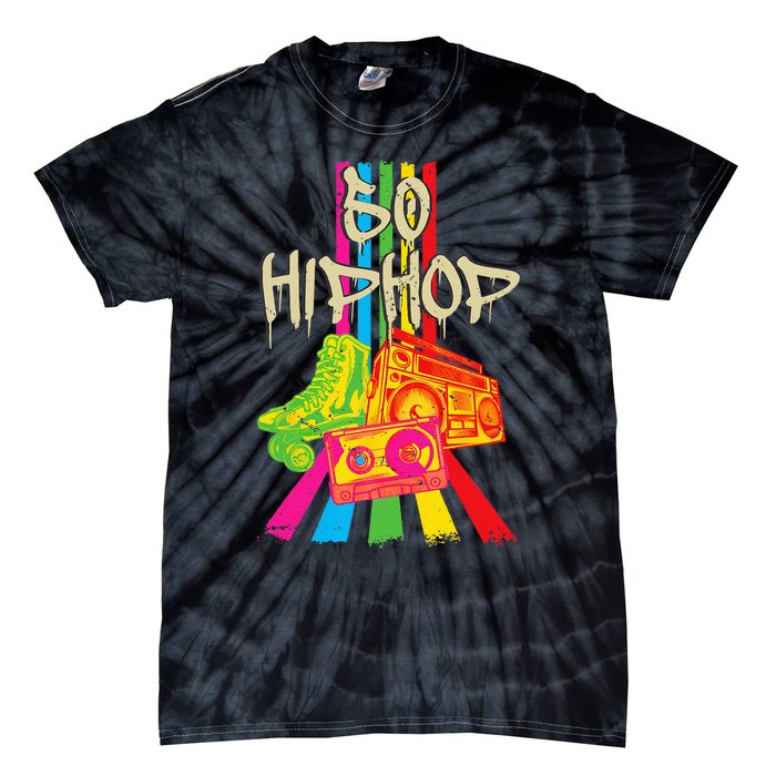 50th Music Anniversary Of Hip Hop Birthday Vintage Retro Tie-Dye T-Shirt