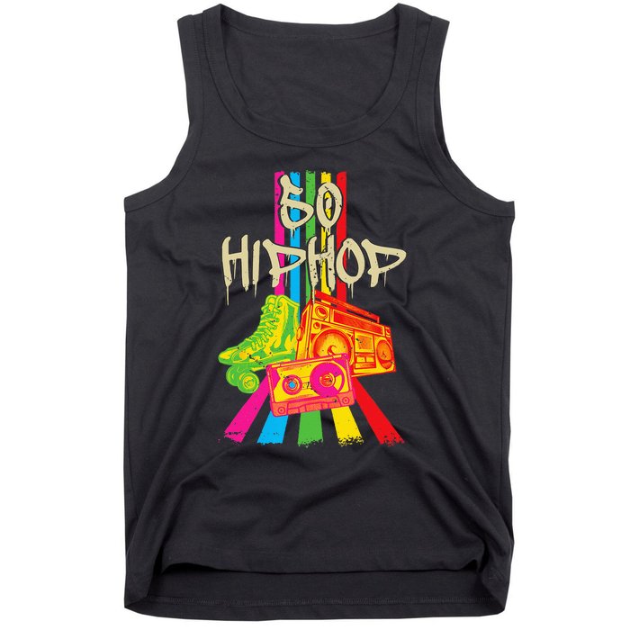 50th Music Anniversary Of Hip Hop Birthday Vintage Retro Tank Top