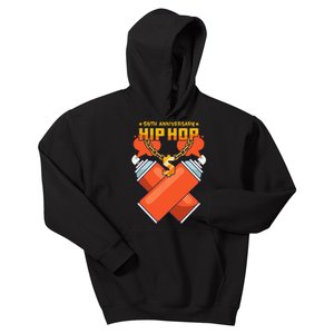 50th Music Anniversary Of Hip Hop Birthday Kids Hoodie