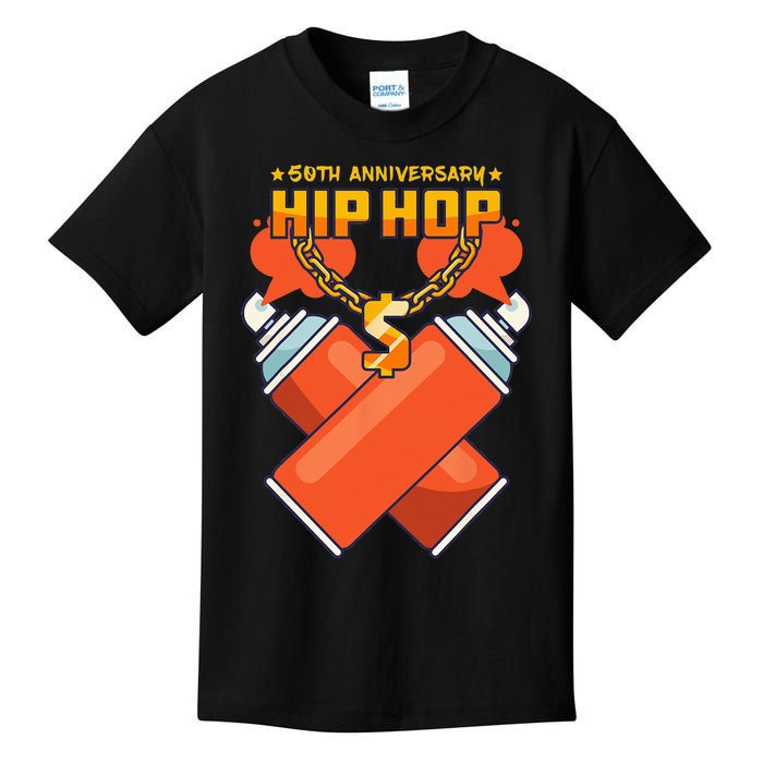 50th Music Anniversary Of Hip Hop Birthday Kids T-Shirt