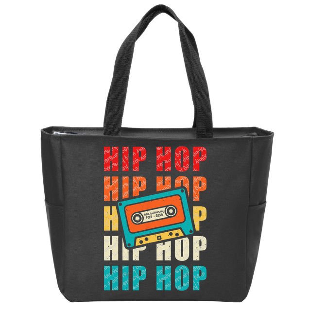 50th Music Anniversary Of Hip Hop Birthday Vintage Retro Zip Tote Bag