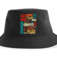 50th Music And Hip Hop Graffiti Cassette Sustainable Bucket Hat