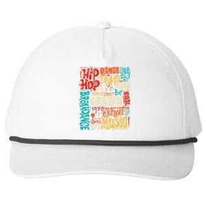 50th Music And Hip Hop Graffiti Cassette Snapback Five-Panel Rope Hat