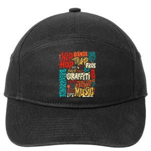 50th Music And Hip Hop Graffiti Cassette 7-Panel Snapback Hat