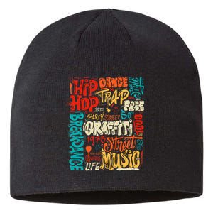 50th Music And Hip Hop Graffiti Cassette Sustainable Beanie