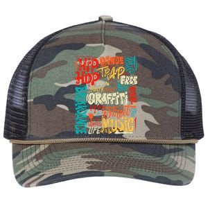 50th Music And Hip Hop Graffiti Cassette Retro Rope Trucker Hat Cap