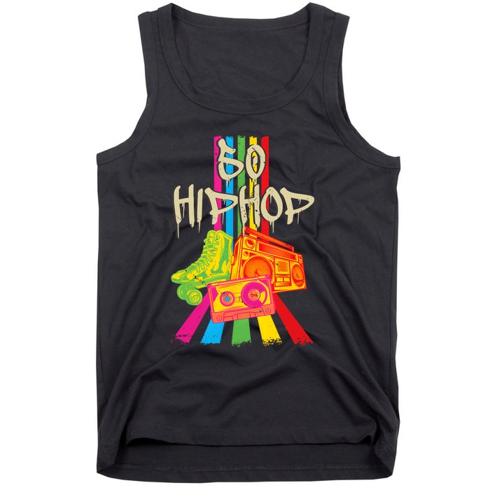 50th Music Anniversary Of Hip Hop Birthday Vintage Retro Tank Top