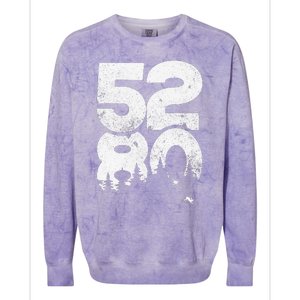 5280 Mile High Denver Colorado Colorblast Crewneck Sweatshirt