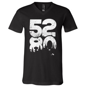 5280 Mile High Denver Colorado V-Neck T-Shirt