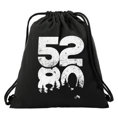5280 Mile High Denver Colorado Drawstring Bag