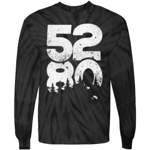 5280 Mile High Denver Colorado Tie-Dye Long Sleeve Shirt